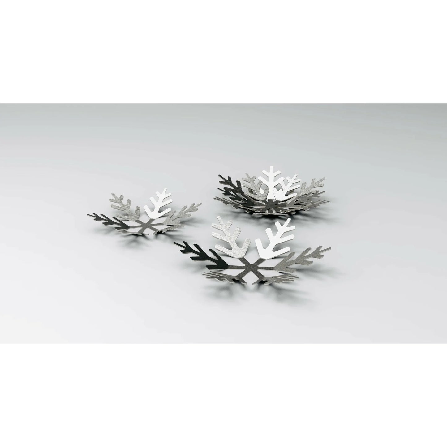 Aluminum Snowflake Fruit Bowls